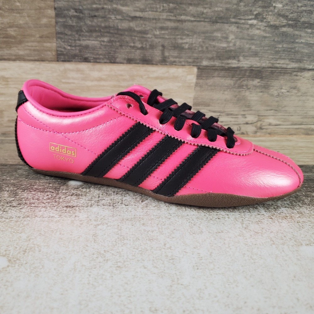 Adidas Tokyo Decon Womens Shoes Sz 5 Lucid Pink Core Black Gum Lace Up Sneakers